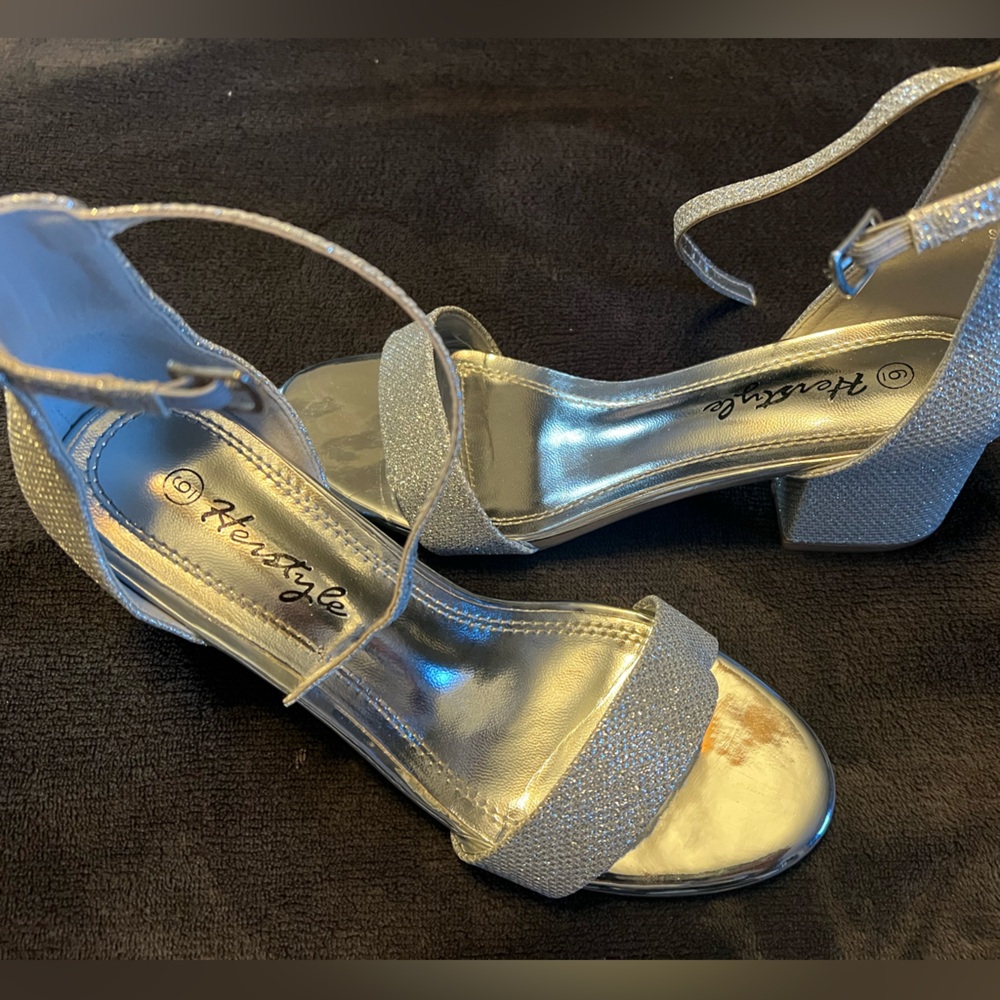 Silver heels